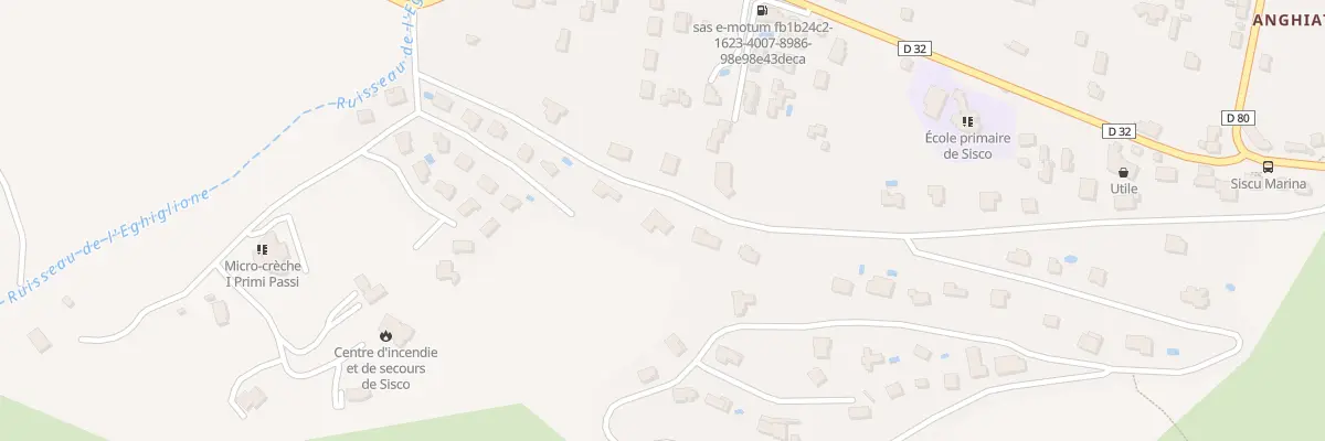 Plan du 5330 Piano Di Campo Di Pace à Sisco