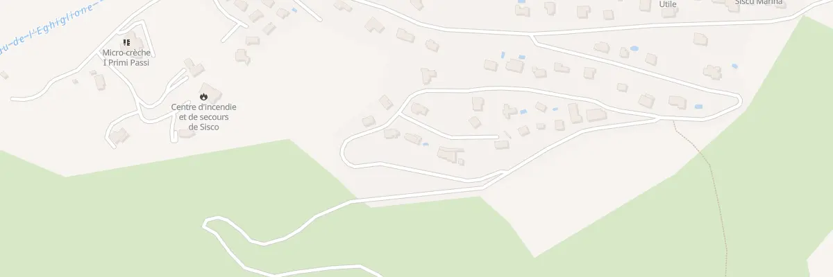 Plan du 9 Pian Di Gatti à Sisco