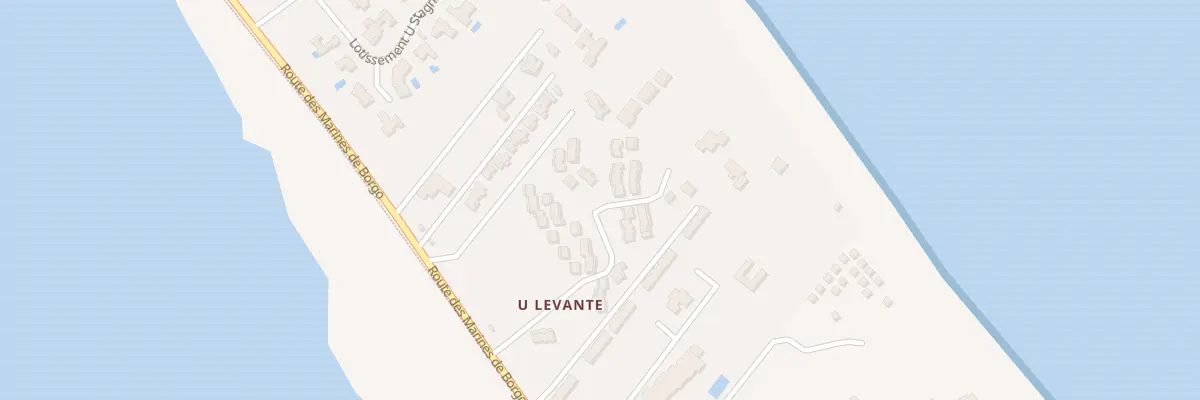 Plan du 74 Res U Levante à Borgo