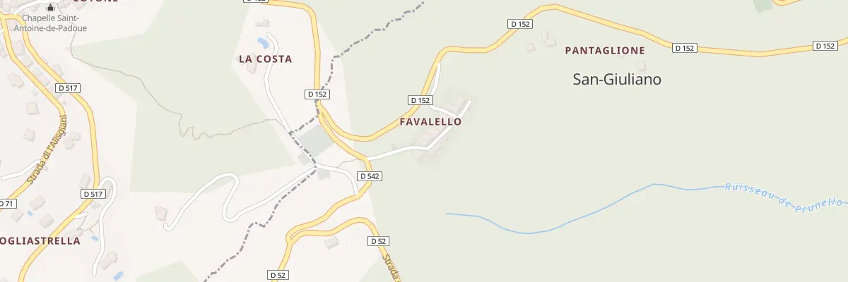 Plan du 5084 Favalello à San-Giuliano