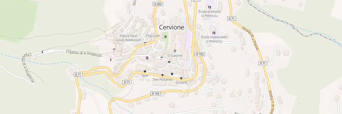 Plan du 5047 Piazza Della Chiesa à Cervione