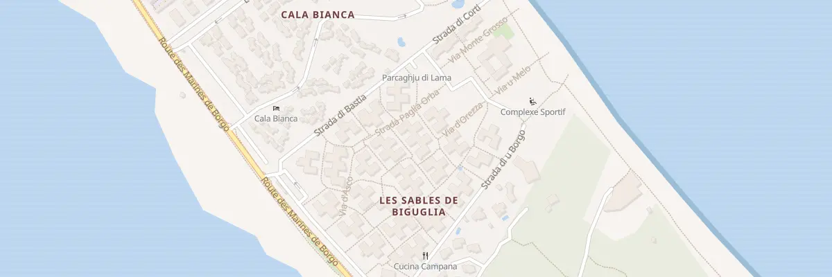 Plan du 4674 Rte des Marines de Borgo à Borgo
