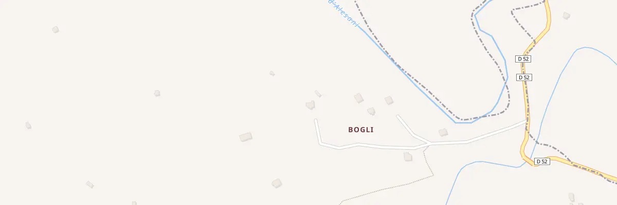 Plan du 5117 Bogli à Chiatra