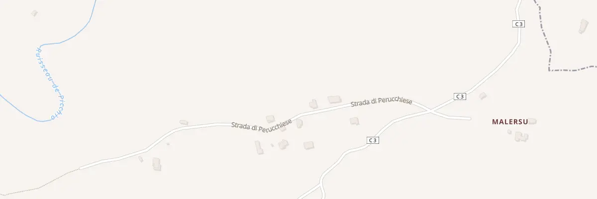 Plan du 1350 Rte Strada Di Perucchiese à Chiatra