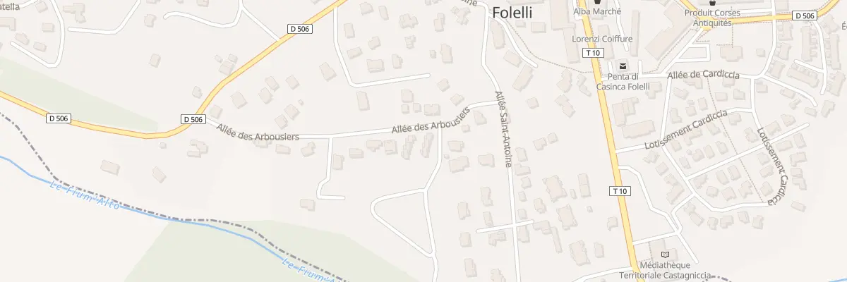 Plan du 300 All des Arbousiers à Penta-di-Casinca