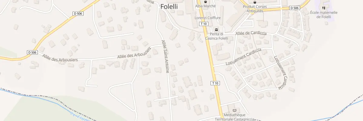 Plan du 305 All Saint Antoine à Penta-di-Casinca
