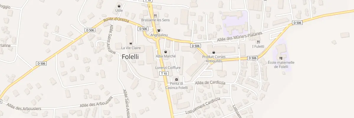 Plan du 360 Av de Folelli à Penta-di-Casinca