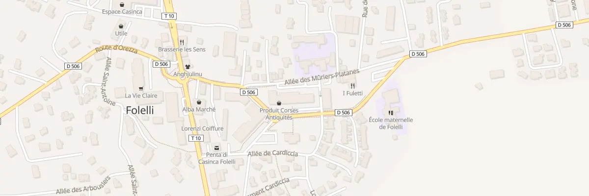 Plan du 76 All des Muriers Platanes à Penta-di-Casinca