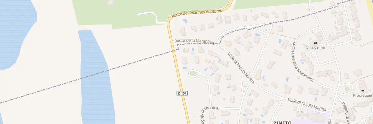 Plan du 5476 Pineto à Lucciana