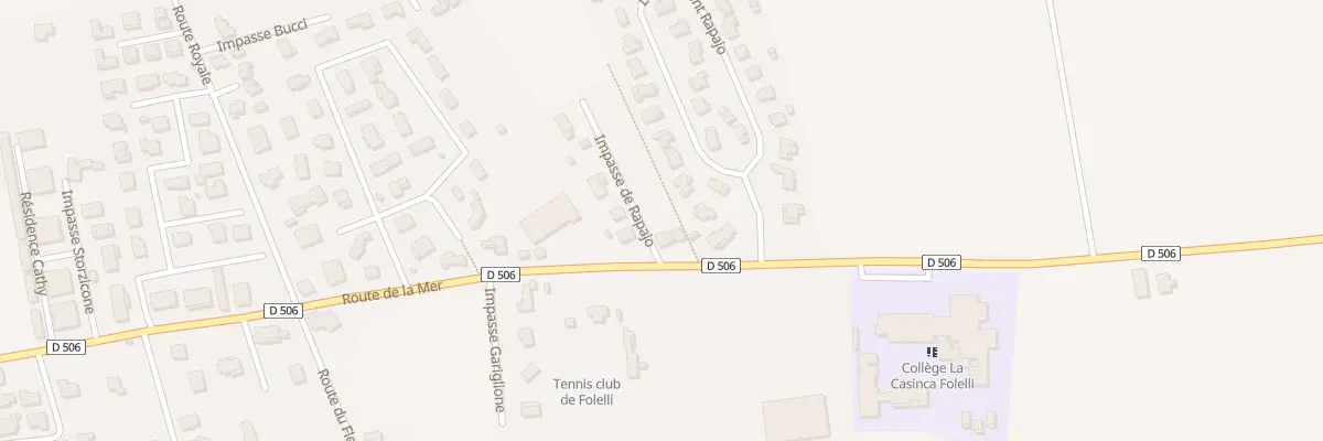 Plan du 2462 Folelli à Penta-di-Casinca