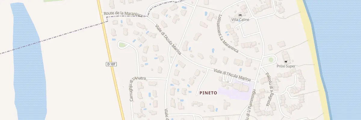 Plan du 5441 Pineto à Lucciana