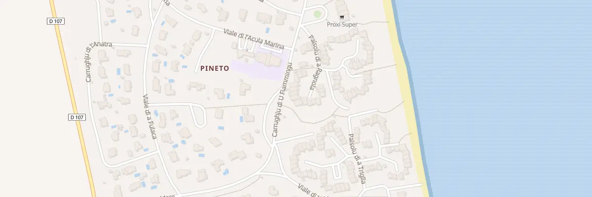 Plan du 5707 Pineto à Lucciana