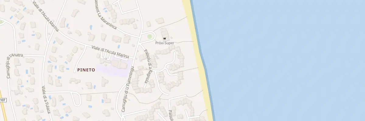 Plan du 5125 Pineto à Lucciana