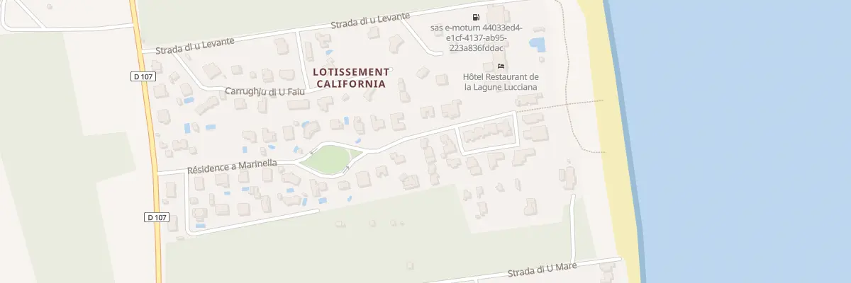 Plan du 1868 Lot A Marinella 2 à Lucciana