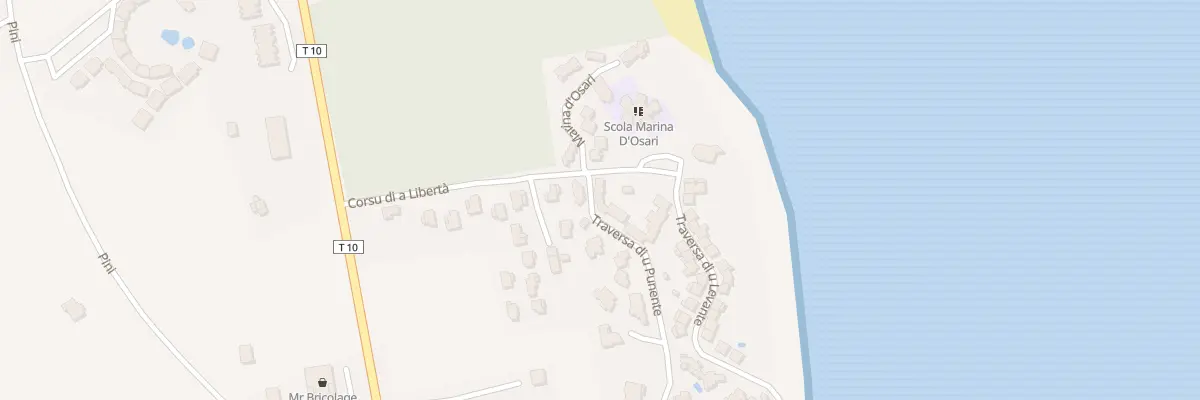 Plan du 7 Tra Traversa Di U Punente à Santa-Maria-Poggio