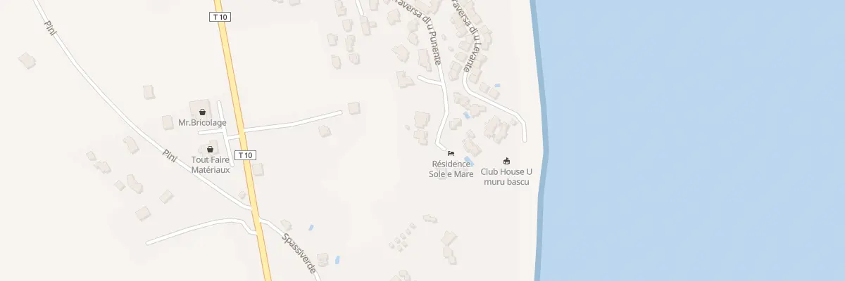 Plan du 242 Tra Traversa Di U Punente à Santa-Maria-Poggio