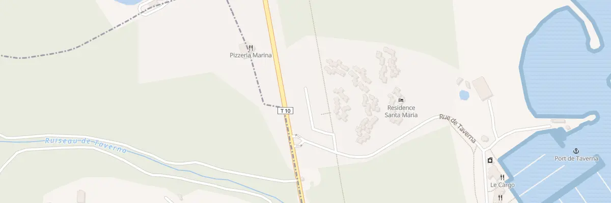 Plan du 10 Qua Taverna à Santa-Maria-Poggio