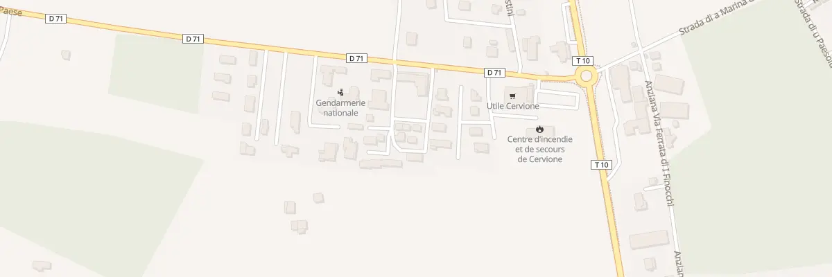 Plan du 2423 Alzete à Cervione