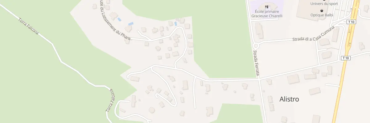 Plan du 5154 Alistro à San-Giuliano